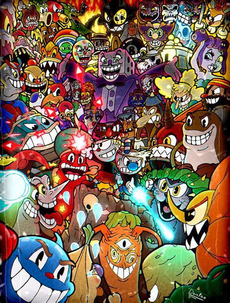 all bosses in cuphead.